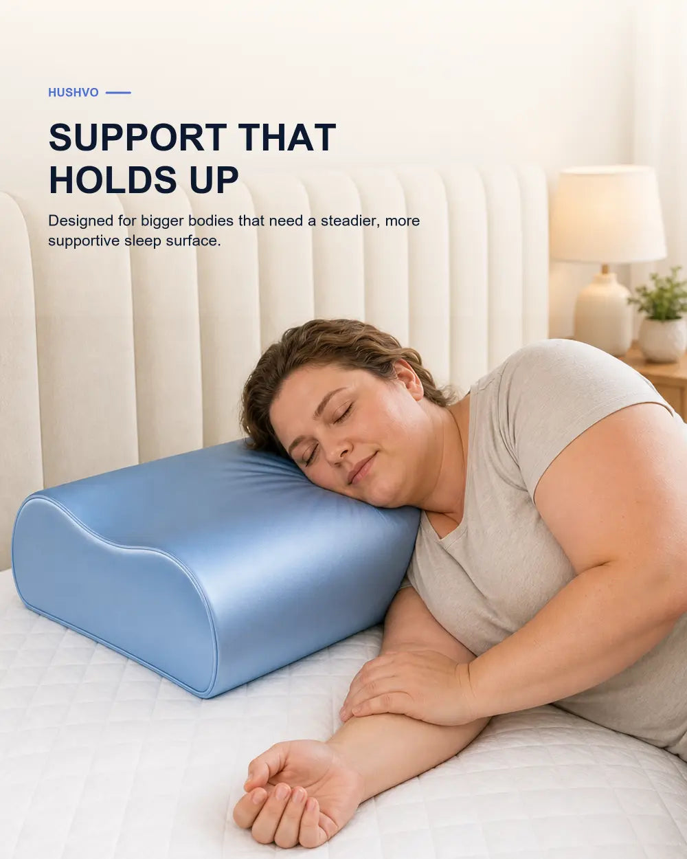 High-Loft Cervical Memory Foam Pillow for Big & Tall Side Sleepers