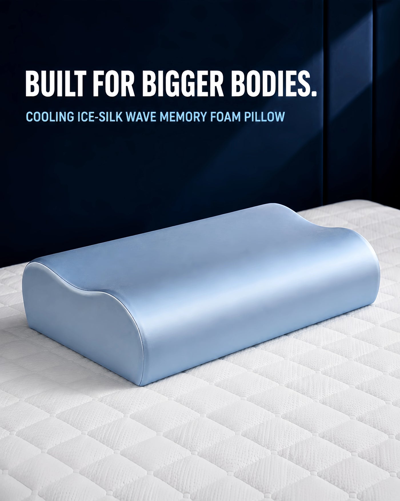 High-Loft Cervical Memory Foam Pillow for Big & Tall Side Sleepers
