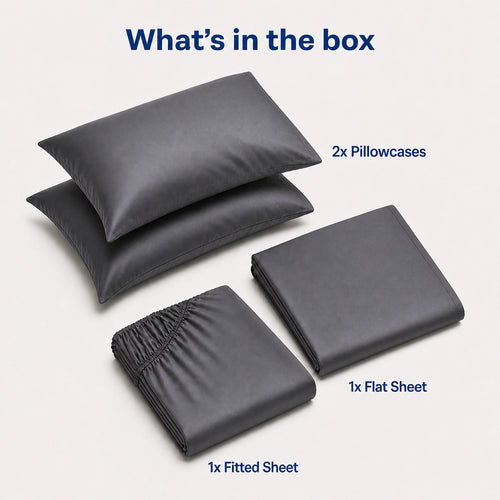 Cooling Bamboo Blend Sheet Set – Silky Soft 4-Piece Bedding for Hot Sleepers