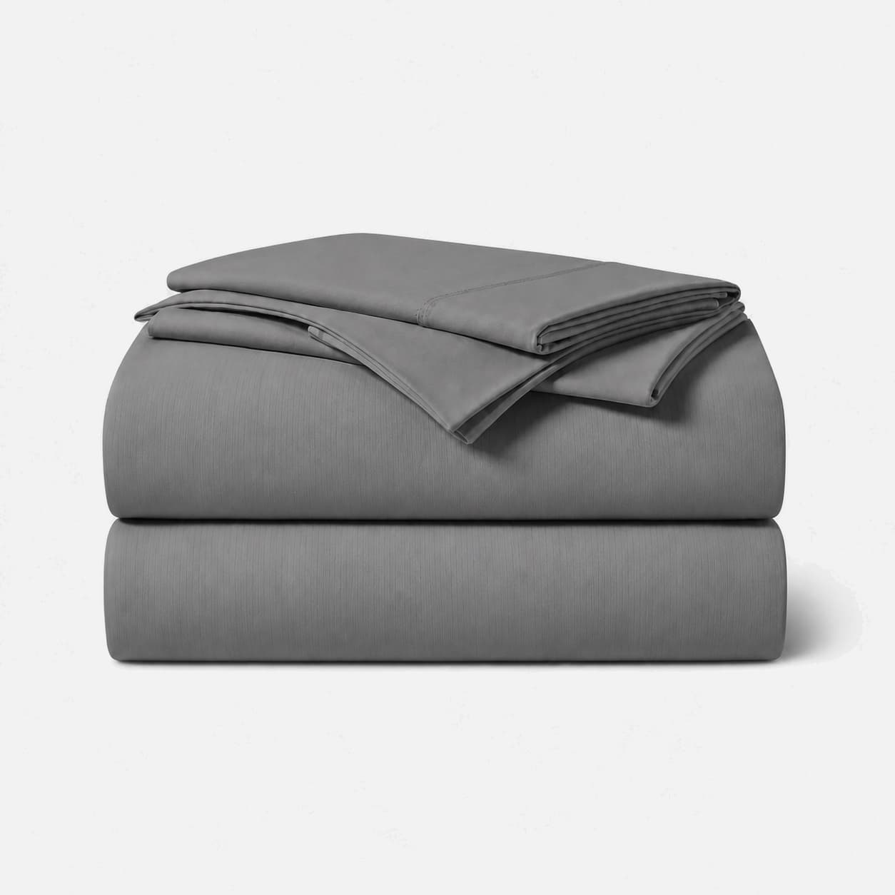 Charcoal Gray four-piece bamboo blend sheet set