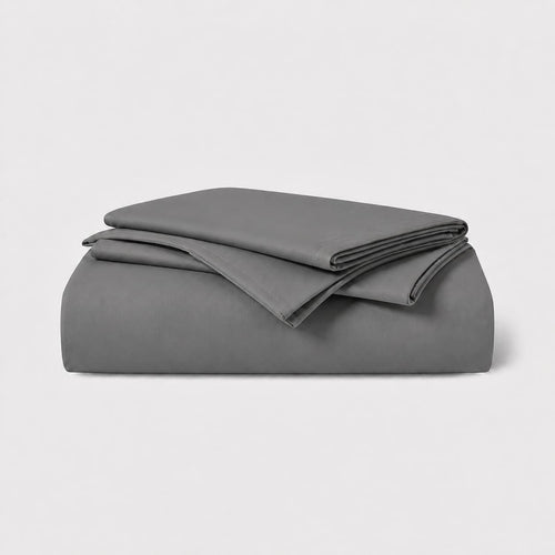 Charcoal Gray Twin three-piece sheet set
