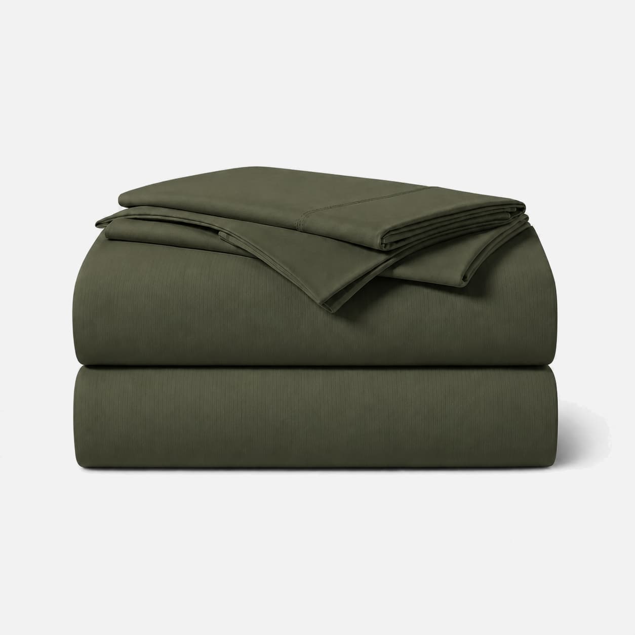 Olive Green four-piece bamboo blend sheet set