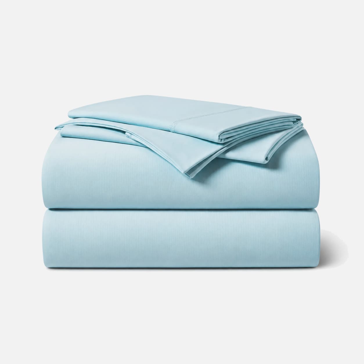 Sky Blue four-piece bamboo blend sheet set