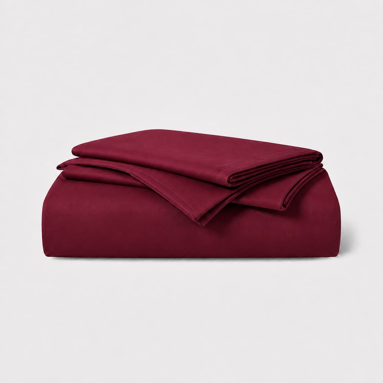 Burgundy Twin three-piece sheet set